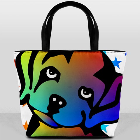 Dog Bucket Handbag from ArtsNow.com Back