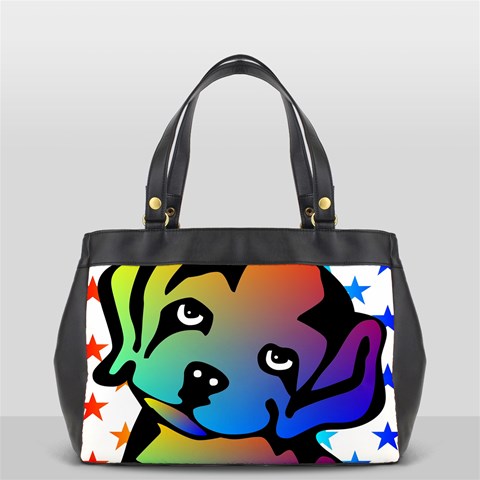 Dog Oversize Office Handbag (One Side) from ArtsNow.com Front