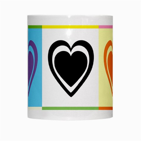 Hearts White Coffee Mug from ArtsNow.com Center