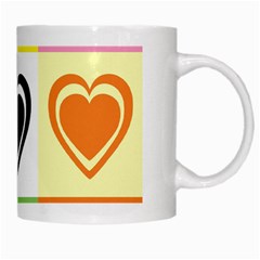 Hearts White Coffee Mug from ArtsNow.com Right