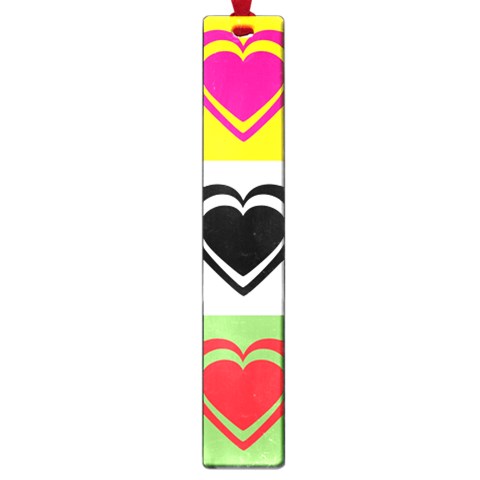 Hearts Large Bookmark from ArtsNow.com Front