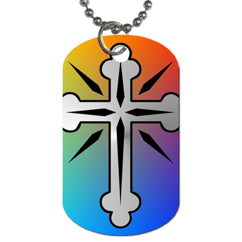 Cross Dog Tag (One Sided) from ArtsNow.com Front