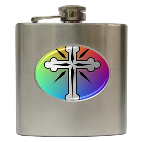 Cross Hip Flask from ArtsNow.com Front