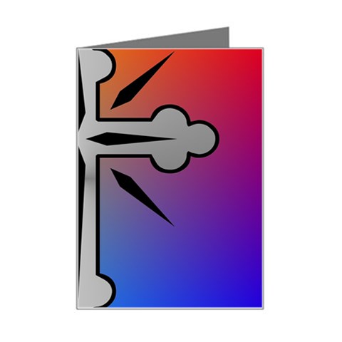 Cross Mini Greeting Card from ArtsNow.com Left