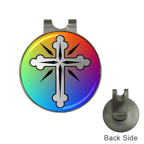 Cross Hat Clip with Golf Ball Marker from ArtsNow.com Front