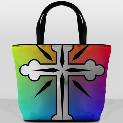 Cross Bucket Handbag from ArtsNow.com Front