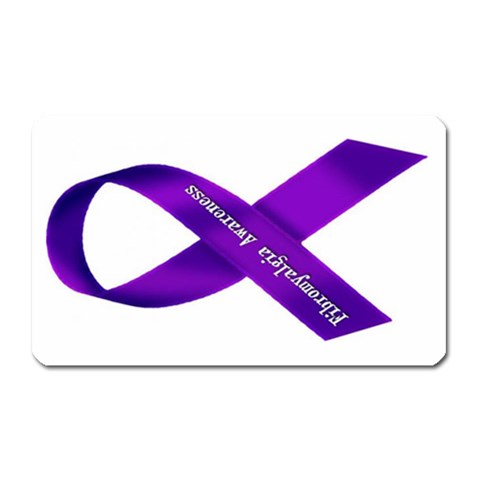 Fibro Awareness Ribbon Magnet (Rectangular) from ArtsNow.com Front