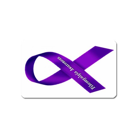 Fibro Awareness Ribbon Magnet (Name Card) from ArtsNow.com Front