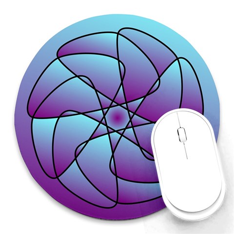 Pattern 8  Mouse Pad (Round) from ArtsNow.com Front