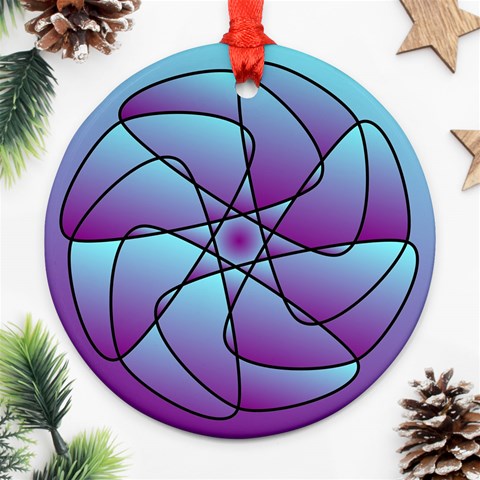 Pattern Round Ornament from ArtsNow.com Front