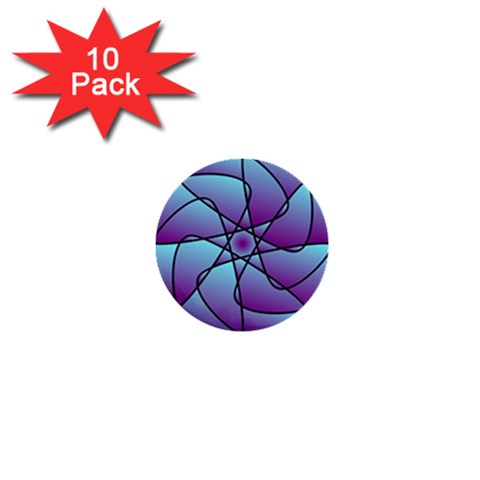 Pattern 1  Mini Button (10 pack) from ArtsNow.com Front