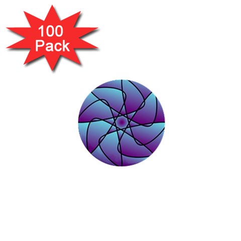 Pattern 1  Mini Button (100 pack) from ArtsNow.com Front