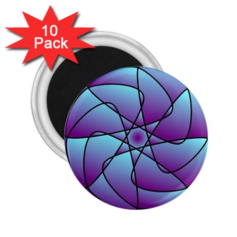 Pattern 2.25  Button Magnet (10 pack) from ArtsNow.com Front