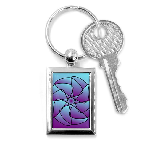 Pattern Key Chain (Rectangle) from ArtsNow.com Front