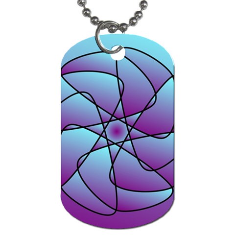 Pattern Dog Tag (One Sided) from ArtsNow.com Front