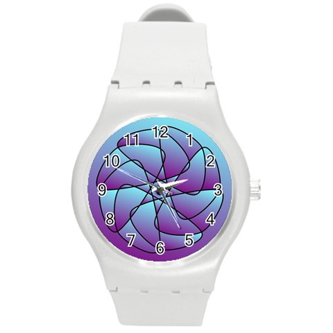 Pattern Plastic Sport Watch (Medium) from ArtsNow.com Front