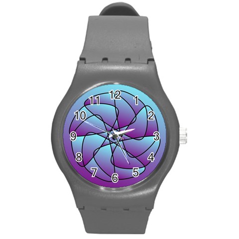 Pattern Plastic Sport Watch (Medium) from ArtsNow.com Front