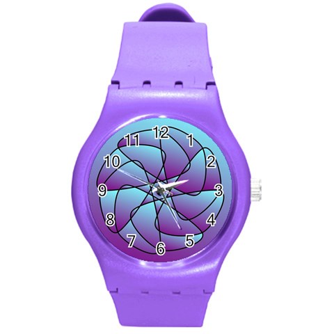 Pattern Plastic Sport Watch (Medium) from ArtsNow.com Front