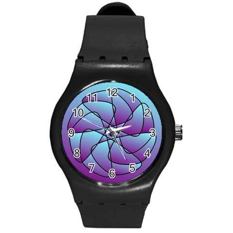 Pattern Plastic Sport Watch (Medium) from ArtsNow.com Front