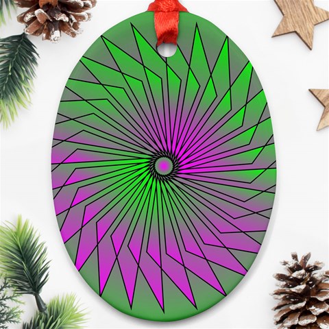 Pattern Oval Ornament from ArtsNow.com Front