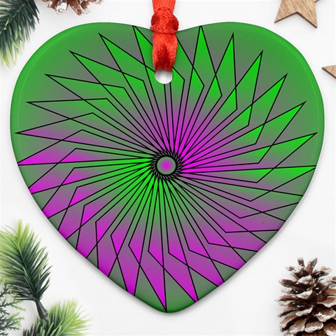 Pattern Heart Ornament from ArtsNow.com Front