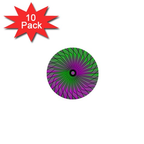 Pattern 1  Mini Button (10 pack) from ArtsNow.com Front