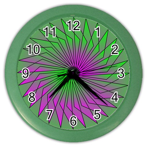 Pattern Wall Clock (Color) from ArtsNow.com Front