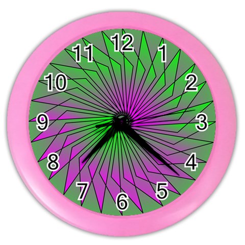 Pattern Wall Clock (Color) from ArtsNow.com Front