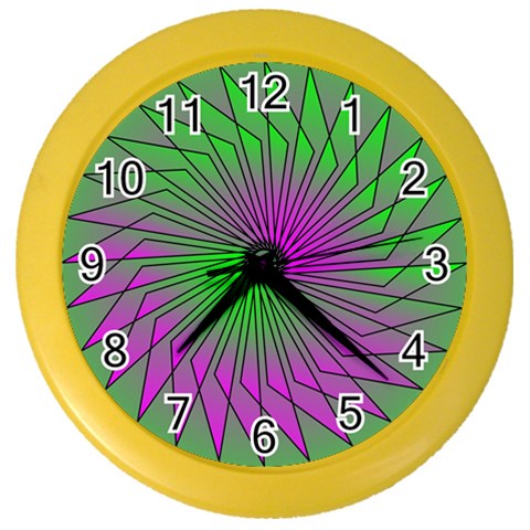 Pattern Wall Clock (Color) from ArtsNow.com Front