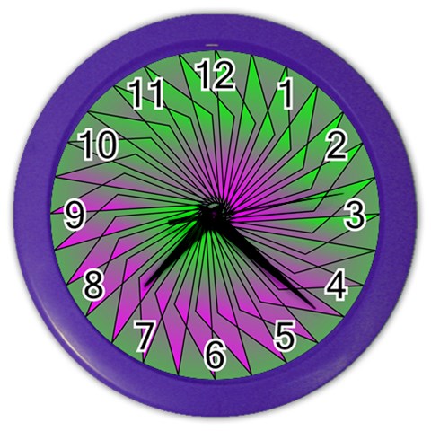 Pattern Wall Clock (Color) from ArtsNow.com Front