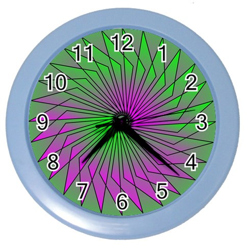 Pattern Wall Clock (Color) from ArtsNow.com Front