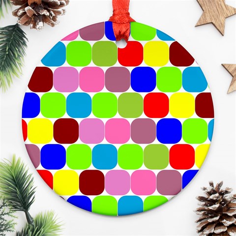 Color Round Ornament from ArtsNow.com Front