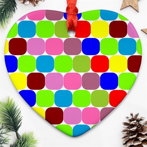 Color Heart Ornament from ArtsNow.com Front