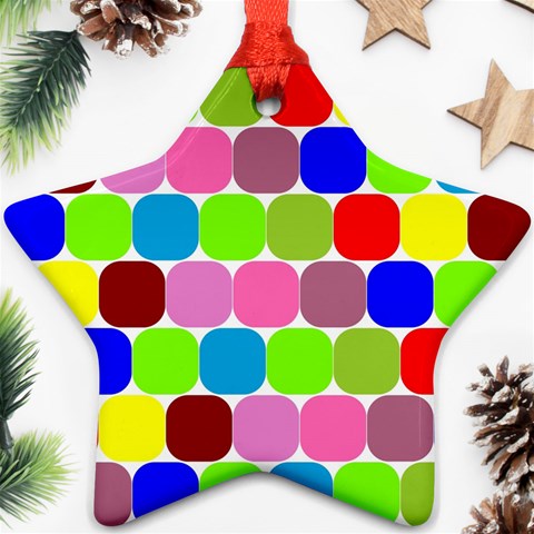 Color Star Ornament from ArtsNow.com Front