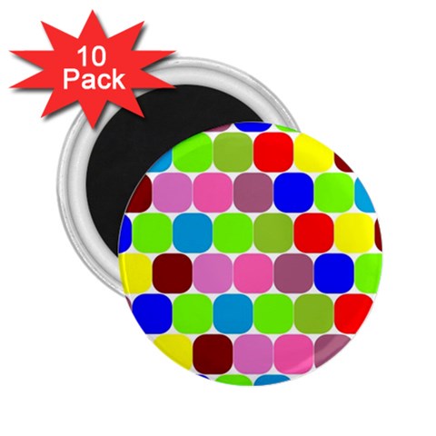 Color 2.25  Button Magnet (10 pack) from ArtsNow.com Front