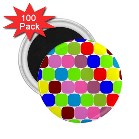 Color 2.25  Button Magnet (100 pack) from ArtsNow.com Front