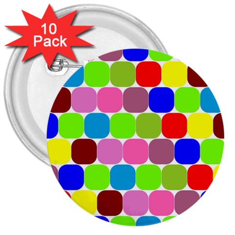 Color 3  Button (10 pack) from ArtsNow.com Front