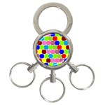 Color 3-Ring Key Chain