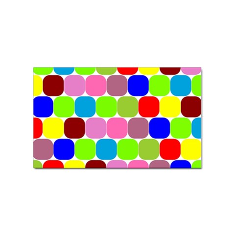 Color Sticker (Rectangle) from ArtsNow.com Front