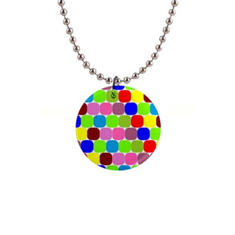 Color Button Necklace from ArtsNow.com Front