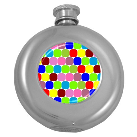 Color Hip Flask (Round) from ArtsNow.com Front