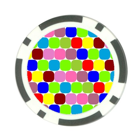 Color Poker Chip from ArtsNow.com Front