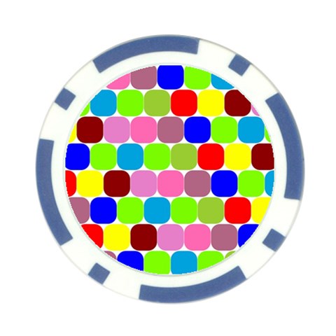 Color Poker Chip from ArtsNow.com Front