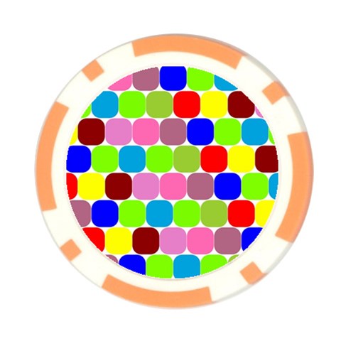 Color Poker Chip from ArtsNow.com Front