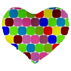 Color 19  Premium Heart Shape Cushion from ArtsNow.com Back