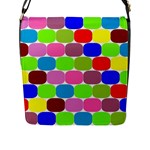 Color Flap Closure Messenger Bag (Large)