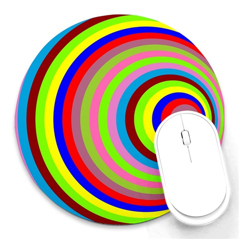 Color 8  Mouse Pad (Round) from ArtsNow.com Front