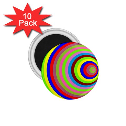 Color 1.75  Button Magnet (10 pack) from ArtsNow.com Front