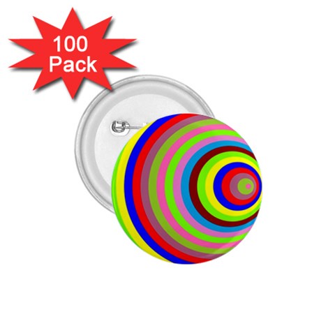 Color 1.75  Button (100 pack) from ArtsNow.com Front