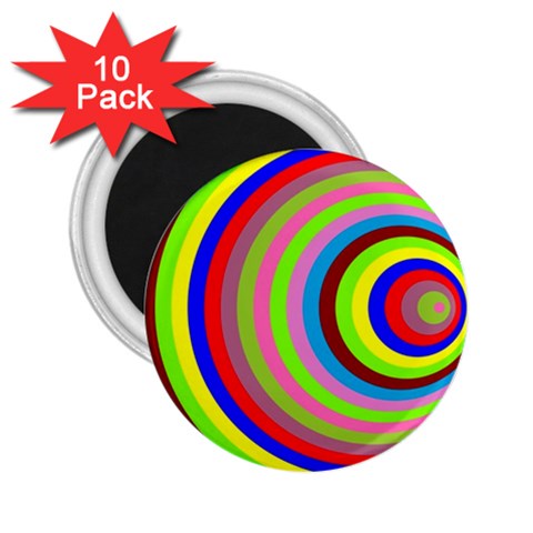 Color 2.25  Button Magnet (10 pack) from ArtsNow.com Front